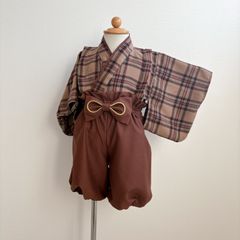 【完成品特別価格】ベビー袴　ハンドメイド　70-80size