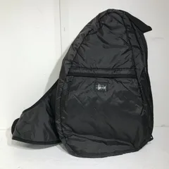old stussyステューシー　黒　ブラックメッセンジャーバッグ　古着　y2k OLD STUSSY ショルダーバッグ 希少 ブラック ステューシー