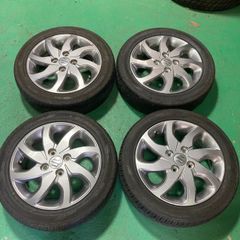 スズキ パレット 純正 14インチ 4.5j +50 PCD100 ダンロップ EC202 165/55R14 2022年