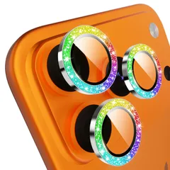 新品 CANLER for iPhone 17 Pro/17 Pro Max カメラフイルム アイフォン17プロマックス レンズカバー 強化ガラス レンズ保護フィルム いphone17 Pro /17 Pro Max用 アルミ合金フレーム付き 耐衝撃 傷防止