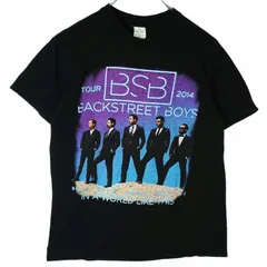 KeyaUSAバックストリートボーイズBackstreet BoysバンドTシャツバンTアーティストT2014年ツアー両面プリントIn A World Like Thisネオンカラー黒ブラック紫パープル水色ライトブルーvintageヴィンテージ40325