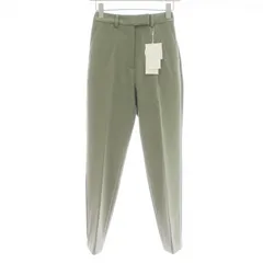 ミラオーウェン Mila Owen 23SS 後ろゴムセンタープレステーパードパンツ ジップフライ ストレッチ 00 XS オリーブ 09WFP231020 /KU