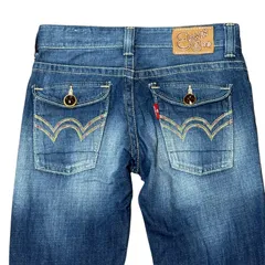 EDWIN BLUE TRIP BTL570 クロップド テーパードデニム メンズS エドウィン ブルートリップ