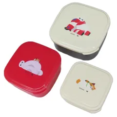 ベイマックス お弁当箱 ランチボックス 3個入り BAYMAX＆MOCHI ディズニー 大西賢製販 ランチグッズ キャラクター グッズ 