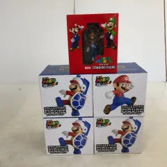 02w12187 プライズフィギュアまとめ  スーパーマリオ3Dランド コレクションフィギュア4点+スーパーマリオ スタンダードフィギュア マリオ 1点 ※未開封品 【中古品】