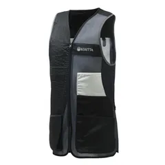 BERETTA ベレッタ レザー シューティング ベスト 38 クレー射撃 ベレッタ フルメッシュベスト エボニー＆アイスグレー