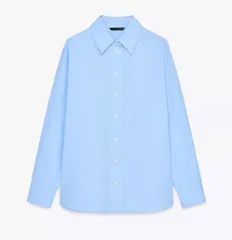 極美品ZARA(ザラ)ライトブルーシャツ