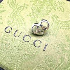 GUCCI グッチ インターロッキング ハート ピアス シルバー 925