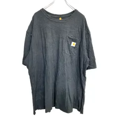 Carhartt 半袖 Tシャツ 2XL カーハート オリジナルフィット ビッグサイズ 胸ポケット ブラック 古着卸 アメリカ仕入 t2406-3798