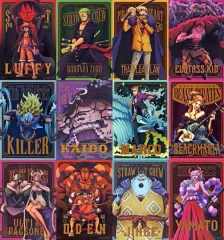 【中古】ポスター 全12種セット 描き下ろしA3クリアポスター～BATTLEメモリーズ～ 「一番くじ ワンピース ワノ国編～第三幕～」 H賞