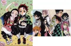 【中古】クリアファイル キービジュアル クリアファイル＆下敷きセット 「鬼滅の刃 吾峠呼世晴原画展」