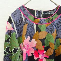 レオナール LEONARD カットソー 長袖 総柄 花柄 [a958742]