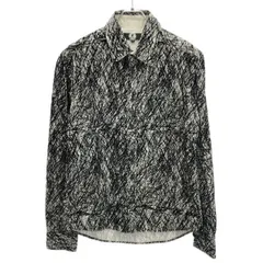 ANREALAGE アンリアレイジ 15AW グラフィティフロッキーシャツ  ブラック ホワイト 48のサムネイル