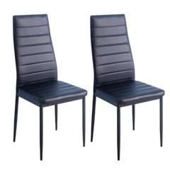 「4月21日再入荷予定」「大人気商品」全新品 【ブラック2脚セット】ダイニングチェア ダイニング チェアー PU 北欧 モダン 座り心地いい 人気商品 PUレザー 組立て簡単