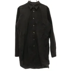 BLACK COMME des GARCONS (ブラックコムデギャルソン) プレーンコットンロングスリーブシャツ ブラック 1B-B016のサムネイル