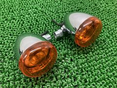 希少】ガラスレンズ バイク用 ロケットウィンカー 2個セット - メルカリ