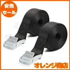 Dellepico 荷締めベルト 固定ベルト 結束バンド 最大使用荷重100kg 荷締バンド 梱包 固定バンド 地震対策グッズ 2m 3m 4m 2本セット (2m シルバー)