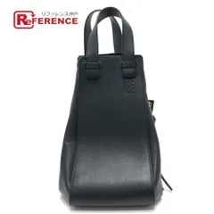 ロエベ ハンモック ミディアム 2WAY ハンドバッグ レザー ブラック