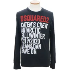 【名古屋】ディースクエアード プリントロゴ 長袖Ｔシャツ ロンＴ ブラック Sサイズ 19AW メンズアパレル 男のサムネイル