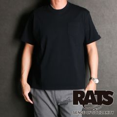 【RATS/ラッツ】PACK TEE REGULAR SILHOUETEE (CREW NECK) - BLACK / Tシャツ / 24'RT-0404A【メンズ】【送料無料】