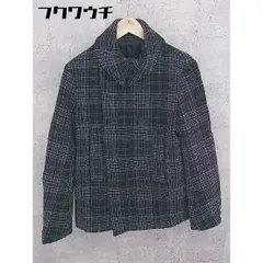 ■ GLOBAL WORK グローバルワーク チェック 長袖 コート サイズM ブラック レディース 【中古】 【1101200013865】