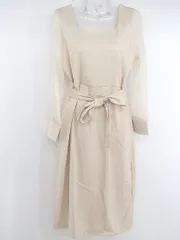 ◇ Grace&Chili 長袖 ロング ワンピース サイズS ベージュ系 レディース P  【中古】 【1212190006185】