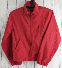 POLO RALPH LAUREN ジップアップジャケット/S/コットン/レッド