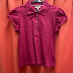 Burberry London バーバリー  ロンドン　シャツ　ポロシャツ　ボタンダウン　L サイズ　レッド系