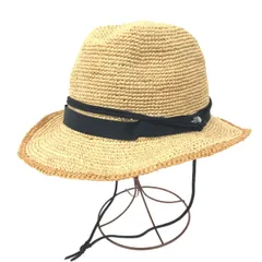 良好 THE NORTH FACE ザノースフェイス ラフィアブレイドハット ハット F nf01554 ベージュ ラフィア ユニセックス  帽子 服飾小物　240001151419