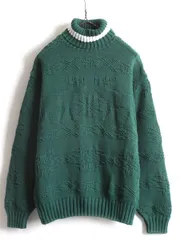  90s OLD GAP タートルネック ノルディック コットン ニット セーター