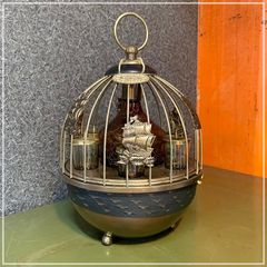 オルゴール レトロ ヴィンテージ アンティーク 黄色い鳥 オルゴール