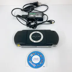 &【通電確認済み】PSP プレイステーションポータブル PSP-1000 ブラック ソフト付き ピポサルレーサー【ゲーム機本体】【1】