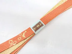 【一輝堂】リサイクル着物 和装小物 帯締め 帯締 高麗 撚房 金糸 グラデーション　25w06-8133