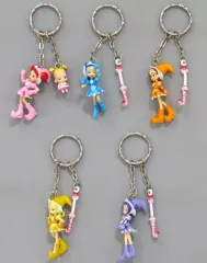 【中古】キーホルダー 全5種セット ダブルキーホルダー 「も～っと! おジャ魔女どれみ」