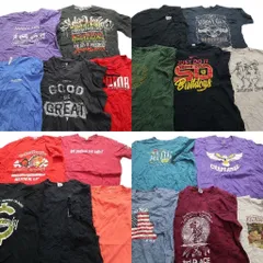 古着卸 まとめ売り カラーmix プリント 半袖Tシャツ 20枚セット (メンズ XL ) ナイキ 星条旗 モッシーオーク 中古 古着 MZ0161