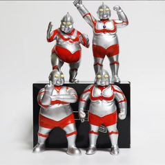 新品 帰ってくれ！デブトラマン！重量感バツグン ユニーク フィギュア 4体セット