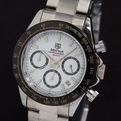 希少】【大特価！】BENYAR メンズ腕時計 クロノグラフ ステンレス 高級 