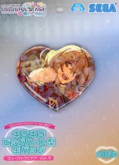 【中古】バッジ・ビンズ ストリートのセカイのMEIKO キラキラビッグハート型缶バッジ“ミュージックビデオ”Vol.5 「プロジェクトセカイ カラフルステージ! feat. 初音ミク」