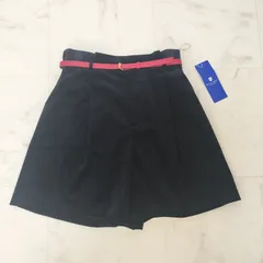 【タグ付き未使用品】BLUE LABEL CRESTBRIDGE　ブルーレーベルクレストブリッジ　コーデュロイショートパンツ　ベルト付き　紺色　38　M　新品