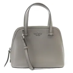 ケイトスペード KATE SPADE レザーショルダー付き2WAYハンドバッグ ショルダーバッグ ロゴ グレー /DO ■OSのサムネイル