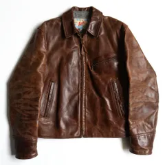 エアロレザー☆ ホースハイドジャケット・ヴィンテージ ブラウン 楽天市場】少量生産 革ジャン コート本革 ホースハイド 馬革