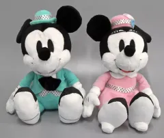 【中古】ぬいぐるみ ミッキー＆ミニーぬいぐるみセット 「一番くじ ミッキーマウス 90 YEARS of ROMANCE」 ラストワン賞