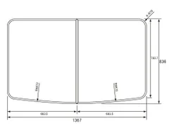 パナソニック 風呂ふた GVR1374 1367✕836mm ホワイト パナソニック 風呂ふた GVR1374 1367✕836mm ホワイト