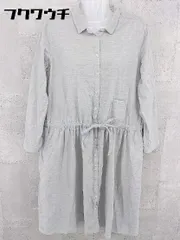 ◇ niko and... ニコアンド 長袖 膝下丈 ワンピース グレー レディース 【中古】 【1002801294922】
