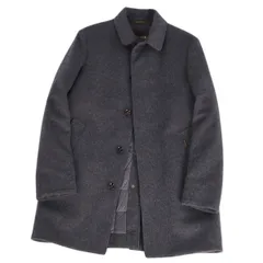 未使用　ムーレー　MooRER ダークネイビー　ステンカラーコート MOORER｜ムーレーのステンカラーコート（ブルー・ネイビー/青色系