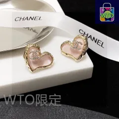 【今日特価】Chanel シャネル クラシック ハート＆ダブル C イヤリング