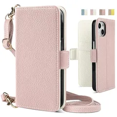 iPhone 14 ケース 手帳型 ショルダー iPhone 14 スマホケース あいふぉん14 手帳型 ケース 肩掛け アイフォン14 スマホケース ショルダー iphone14 女性 斜め掛け おしゃれ 首かけ 財布型 バイカラー ブック型 マグネット