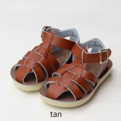 【新品・未使用】saltwater（ソルトウォーター） shark tan  size5-12 靴 キッズ サンダル
