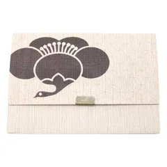 【懐紙入れ】室町紗紙　鶴梅 (KR-007)　和詩倶楽部　Kaishi case  Muromachi shoushi