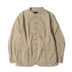 Engineered Garments エンジニアドガーメンツ ジャケット サイズ:M FREAKS STORE ソフトツイル 7B マオカラー ワークジャケット ベージュ USA製 アウター ブルゾン 上着 コート【メンズ】